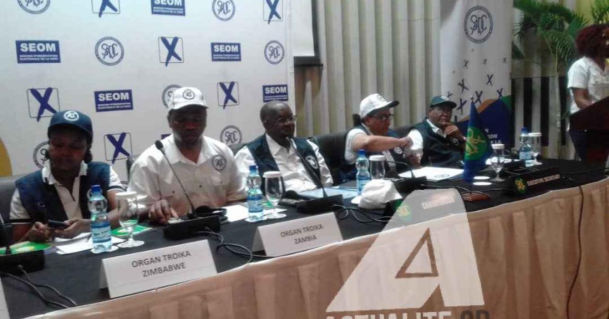 La délégation de la SADC en mission d’observation électorale en RDC