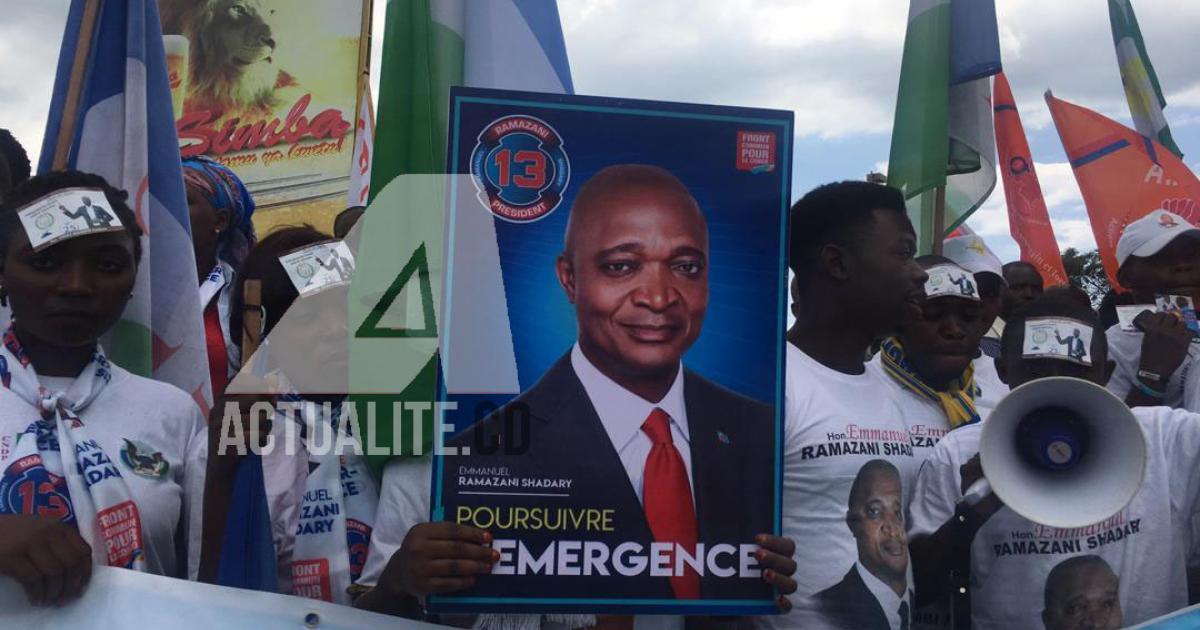 Les militants du FCC à Goma attendent l'arrivée de Shadary