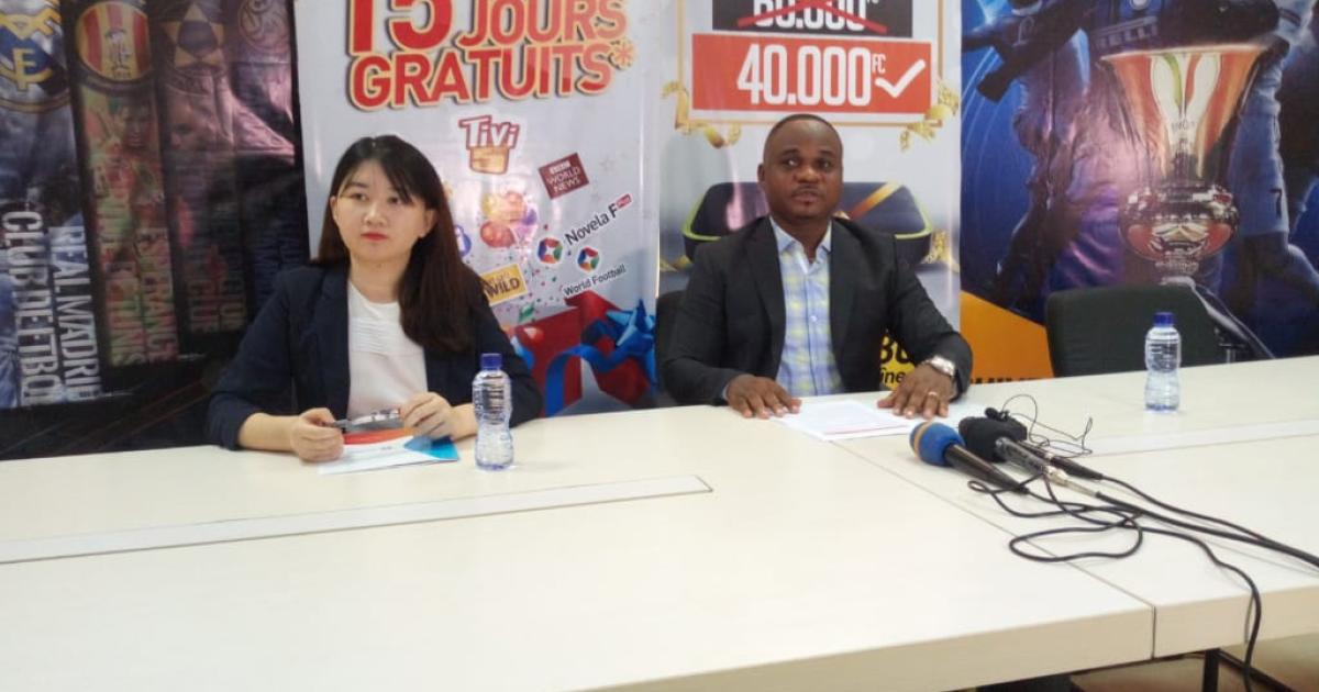 Les agents de Startimes en pleine conférence de presse