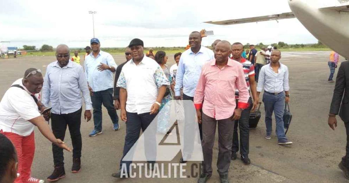 Félix Tshisekedi et Vital Kamerhe arrivés ce samedi 15 décembre 2018 à Lubumbashi. 