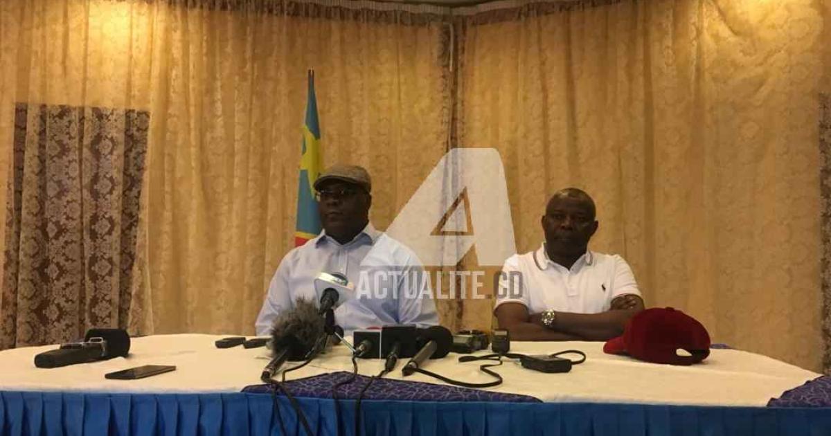Conférence de presse de Félix Tshisekedi et Vital Kamerhe ce mercredi 5 décembre 2018 à Goma