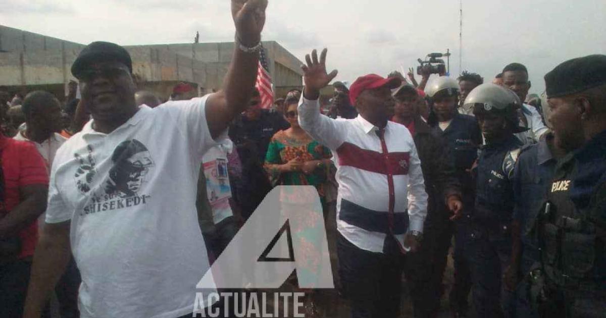 Félix Tshisekedi et Vital Kamerhe arrivés ce mardi 11 décembre 2018 à Kisangani