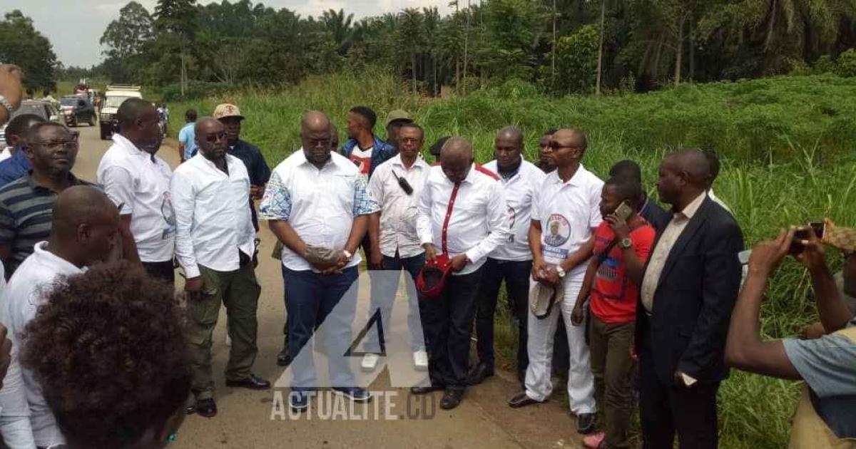 Kamerhe et Tshisekedi à Ngadi sur le lieu où a été tué Mamadou Ndala