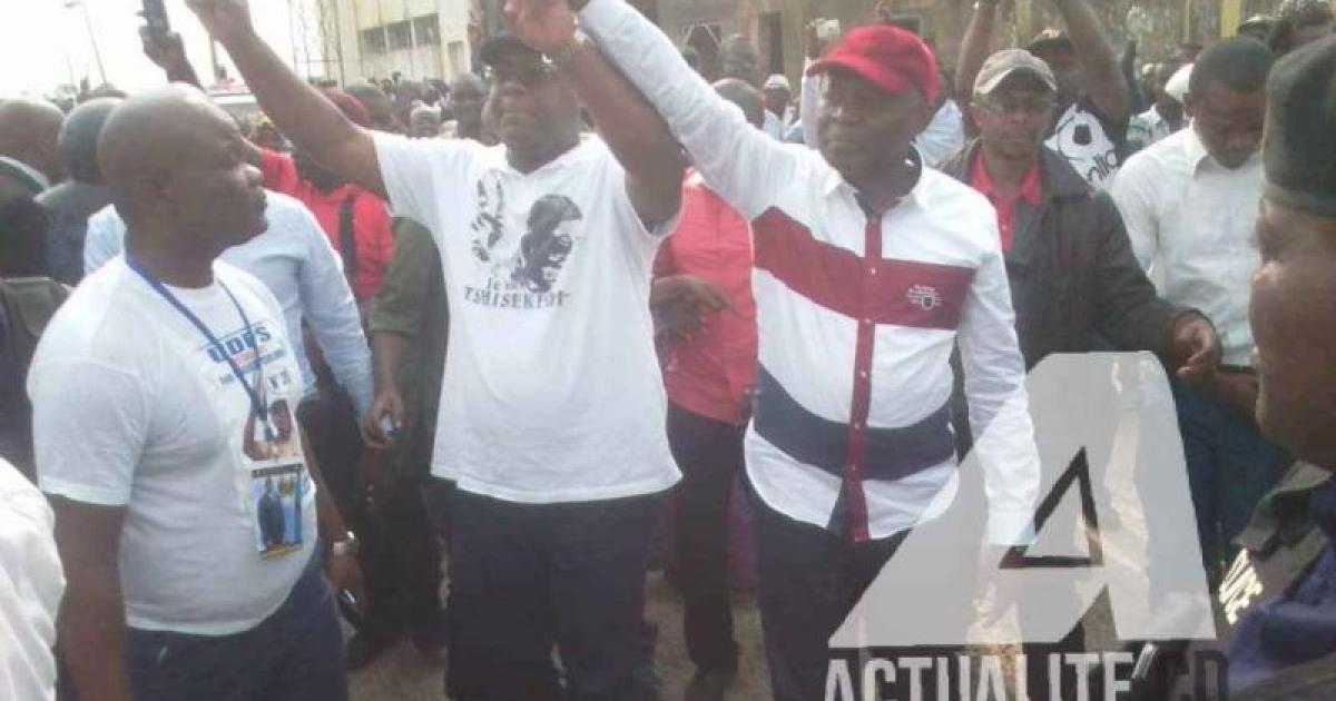 Félix Tshisekedi et Vital Kamerhe en pleine campagne électorale
