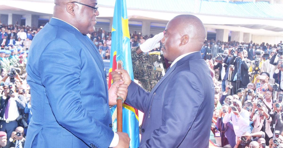 Passation du pouvoir entre Félix Tshisekedi et Joseph Kabila le 24 janvier 2019/Ph. Présidence de la République.