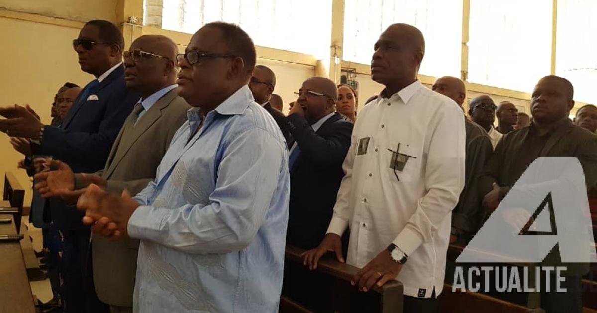 Martin Fayulu à la messe en mémoire des victimes des marches du CLC.