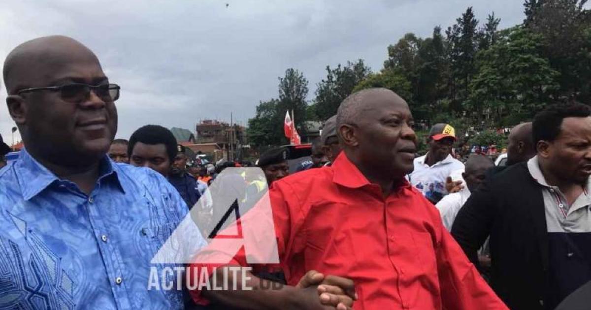 Félix Tshisekedi accompagnie de Vital Kamerhe 