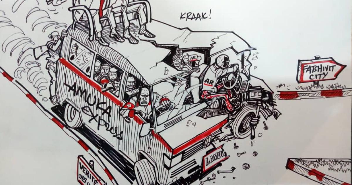 Caricature ACTUALITE.CD réalisée par Kash