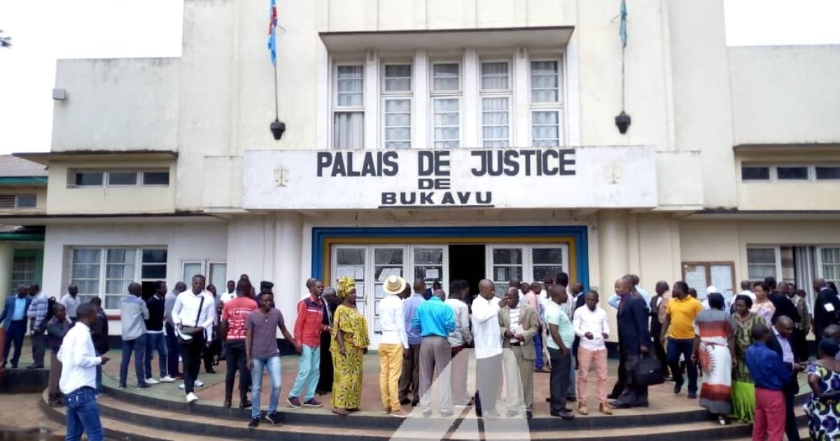 La vue principale du palais de justice de Bukavu/Ph Justin Mwamba ACTUALITE.CD
