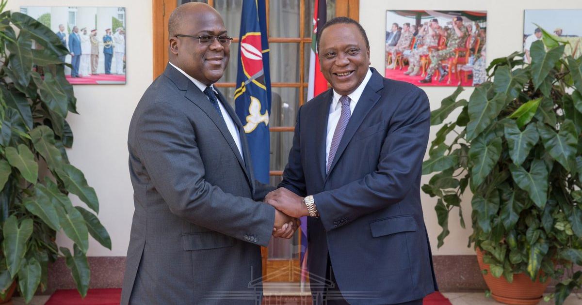 Félix Tshisekedi et Uhuru Kenyatta