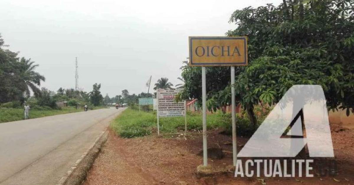 La RN4 dans la cité d'Oicha au Nord-Kivu/Ph Yassin Kombi ACTUALITE.CD