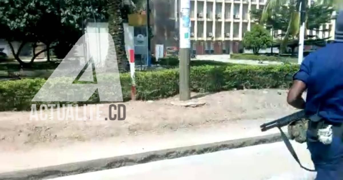 Intervention policière lors d'une manifestation des étudiants à l'université de Kisangani/Ph. ACTUALITE.CD 