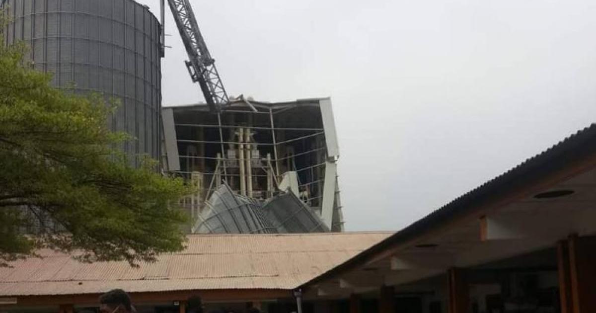 Ecroulement d'un silo de la société Fab Congo/Ph.ACTUALITE.CD