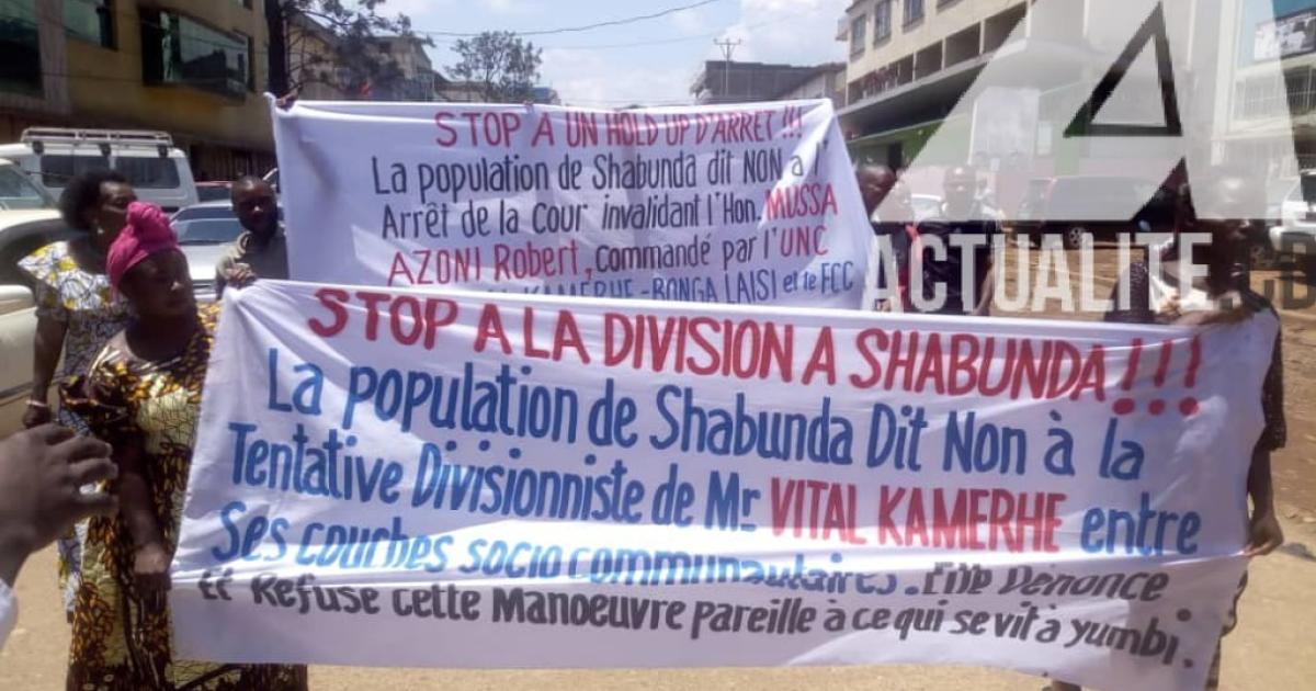 Manifestation à Bukavu après l'invalidation d'un député provincial par la cour d'appel/Ph Justin Mwamba