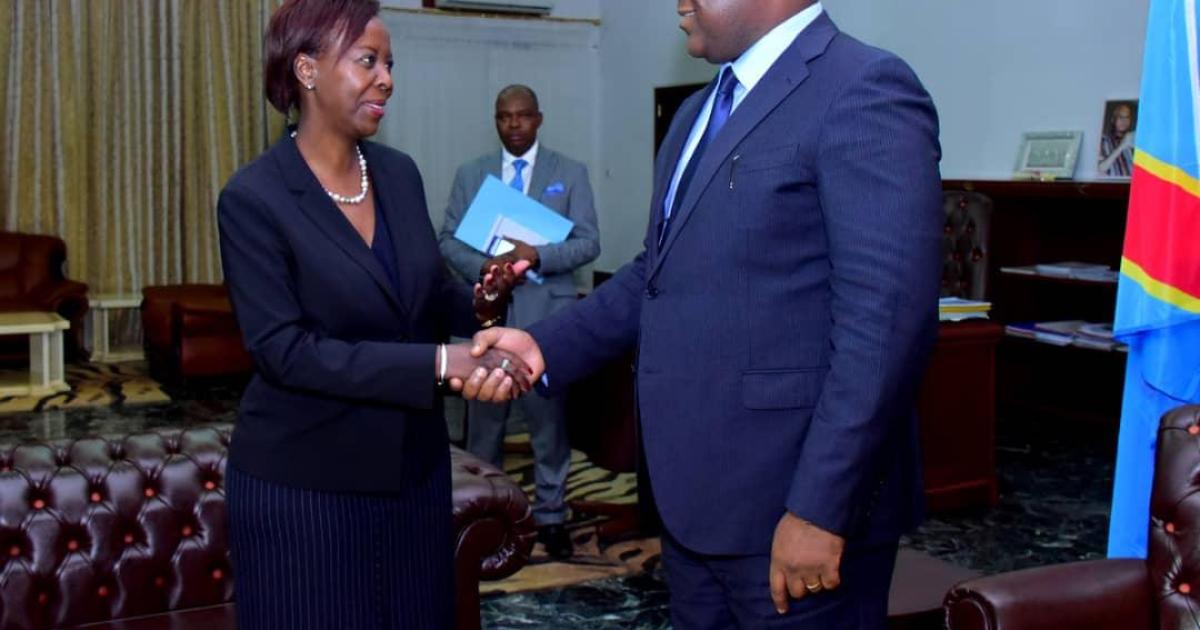 Louise Mushikiwabo et Félix Tshiskedi