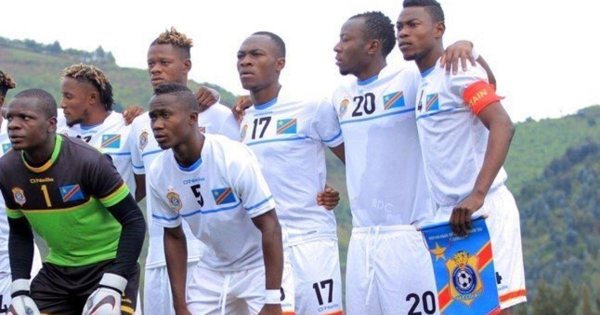 Les Léopards U23 lors du match contre le Rwanda comptant pour le 1er tour des éliminatoires de la CAN  