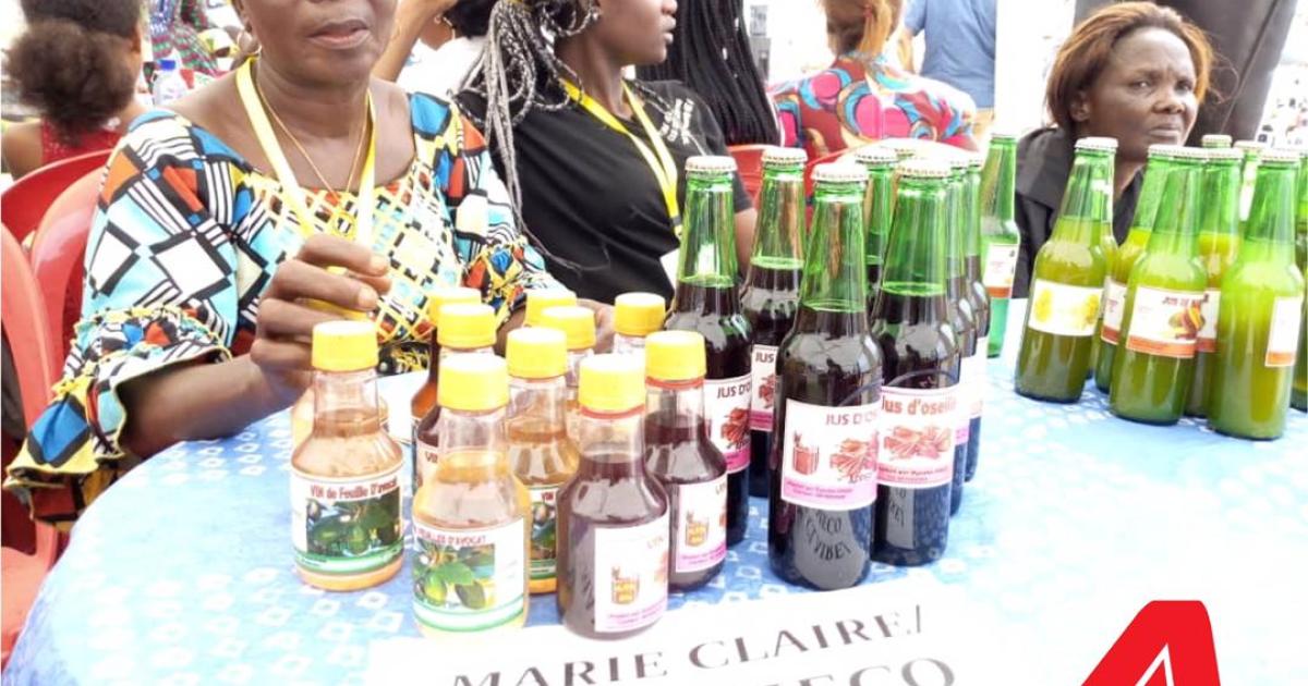 Exposantes au grand marché de l'agriculteur et de l'artisan congolais.
