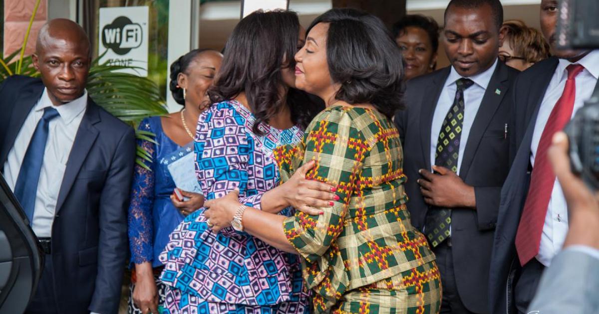Denise Nyakeru Tshisekedi (Première dame de la RDC) et Nicole Sulu (fondatrice du Sultani Makutano)