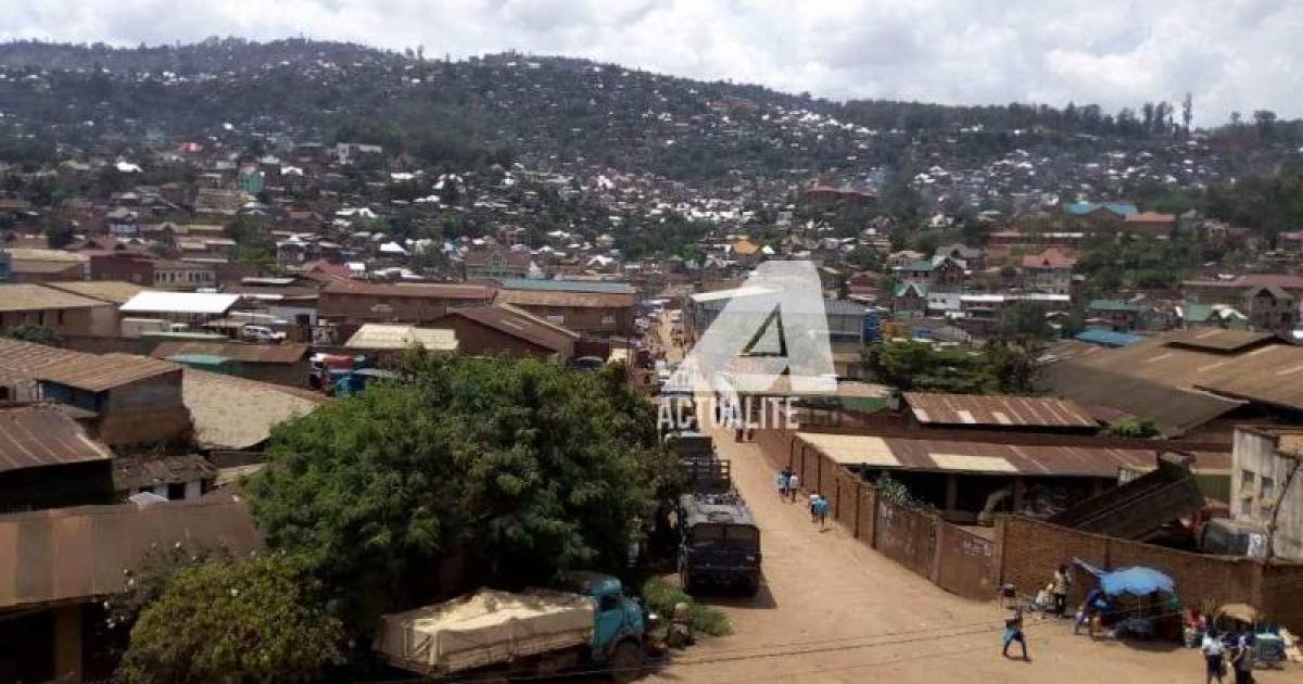 Une vue de la commune de Kadutu dans la ville de Bukavu