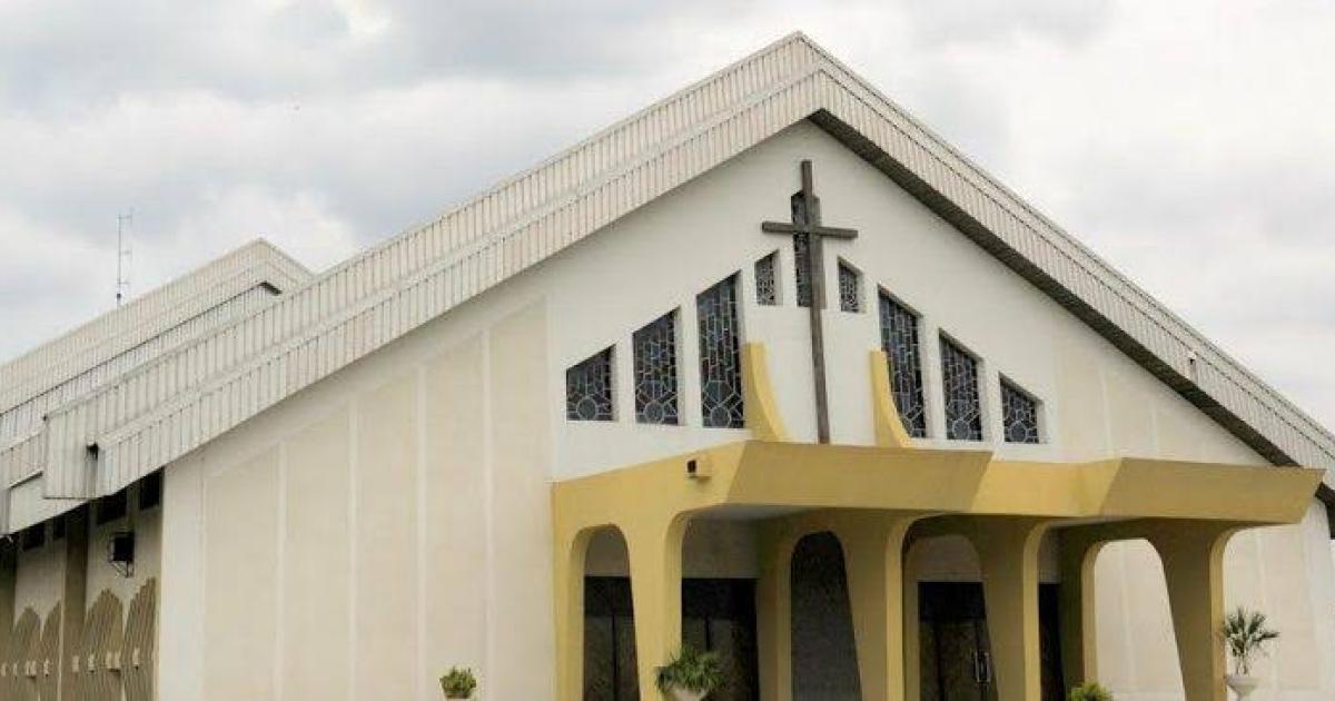 Une façade de la cathédrale du cinquantenaire de l'ECC à Kinshasa/Ph ACTUALITE.CD