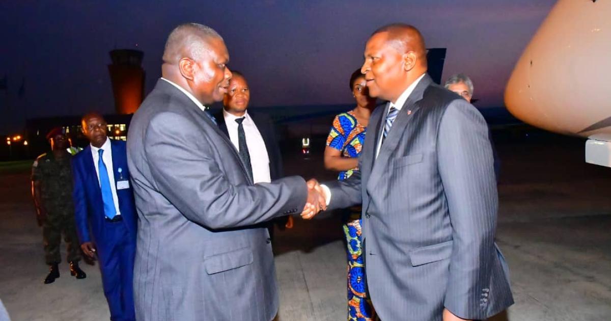 Le président centrafricain à Kinshasa 