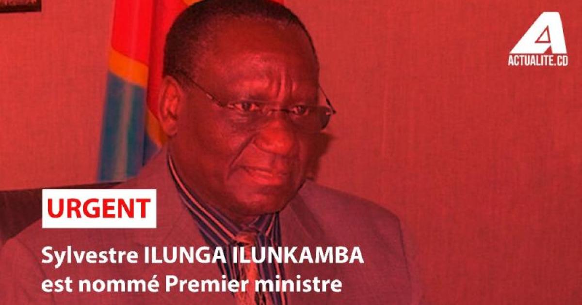 Sylvestre Ilunga, nouveau premier ministre