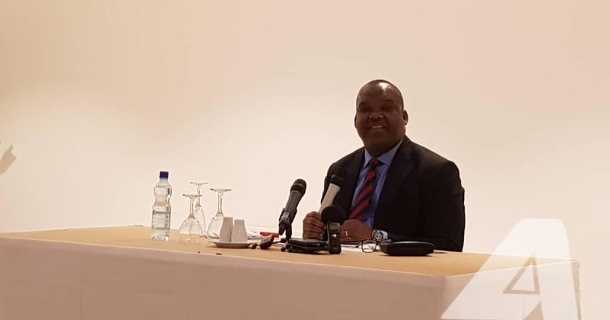 Corneille Nangaa, président de la CENI lors de d'une rencontre vendredi 24 mai 2019 avec les responsables des médias à Kinshasa 