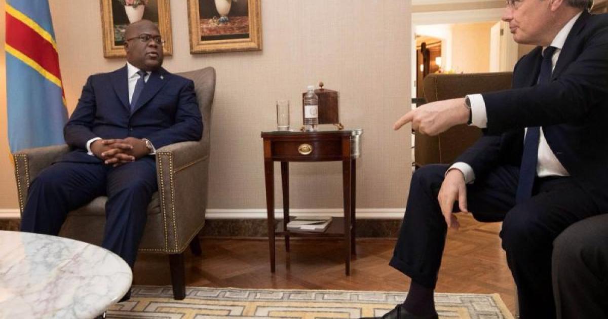 Félix Tshisekedi et Didier Reynders à Washington/Ph droits tiers