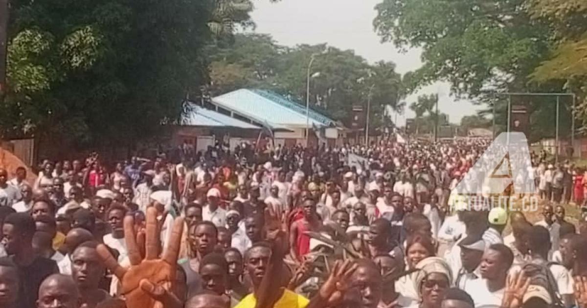 Marche de soutien à Martin Fayulu à Kikwit