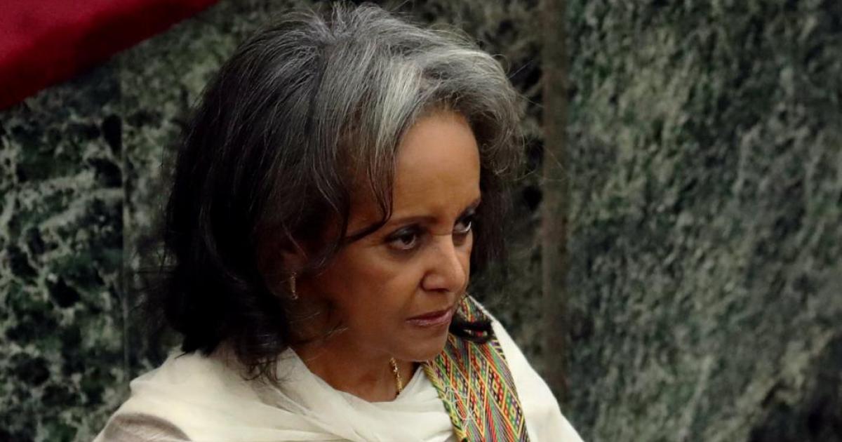 Sahle-Work Zewde prête serment devant le Parlement éthiopien après son élection, le 25 octobre 2018. © REUTERS/Tiksa Negeri
