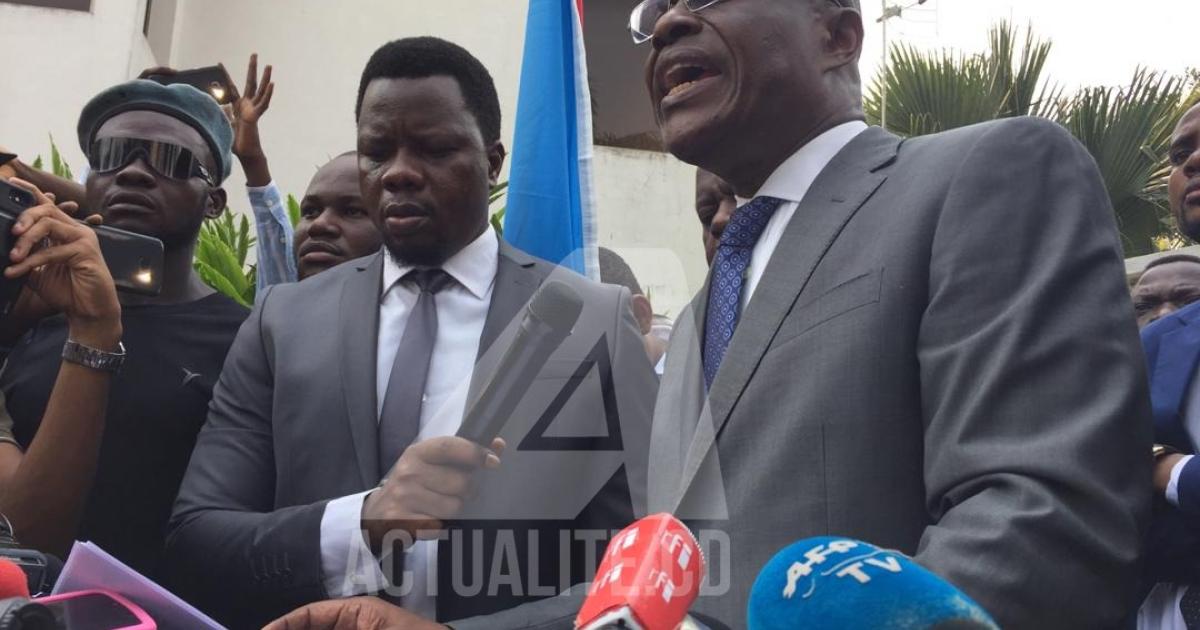 Martin Fayulu en conférence de presse le 12 juin 2019/Ph Christine Tshibuyi ACTUALITE.CD