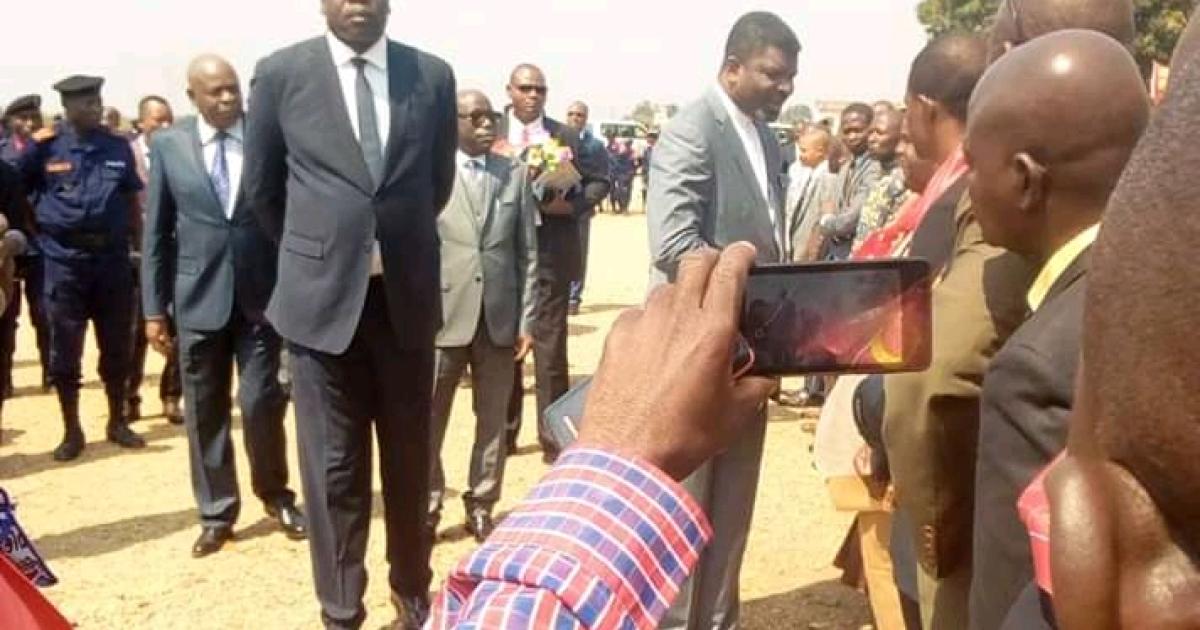 Le gouverneur du Kasaï Central à son arrivée a Tshikapa