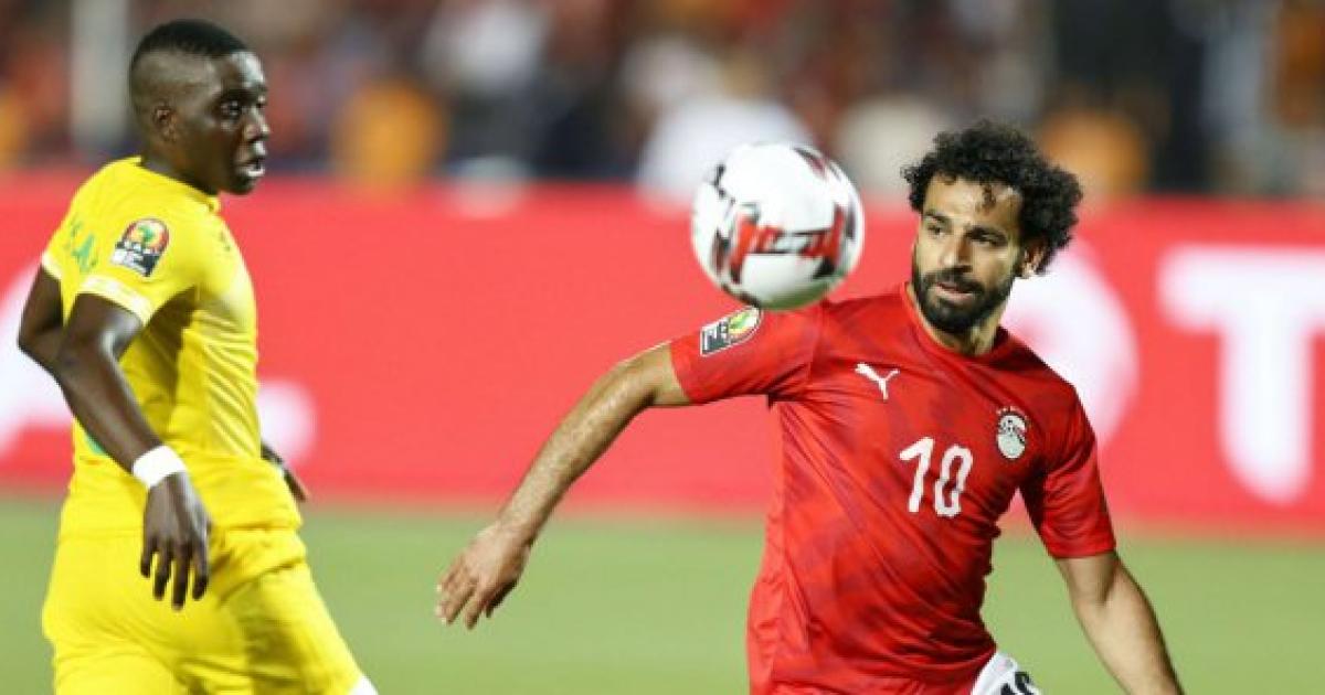 Mohamed Salah lors du match d'ouverture de la CAN opposant l'Egypte au Zimbabwe
