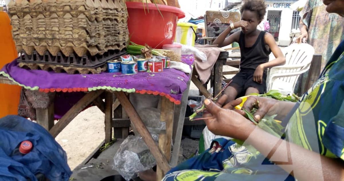 Les femmes petites commerçantes du l'avenue du Marché dans la commune de Kinshasa/Ph Prisca Lokale ACTUALITE.CD