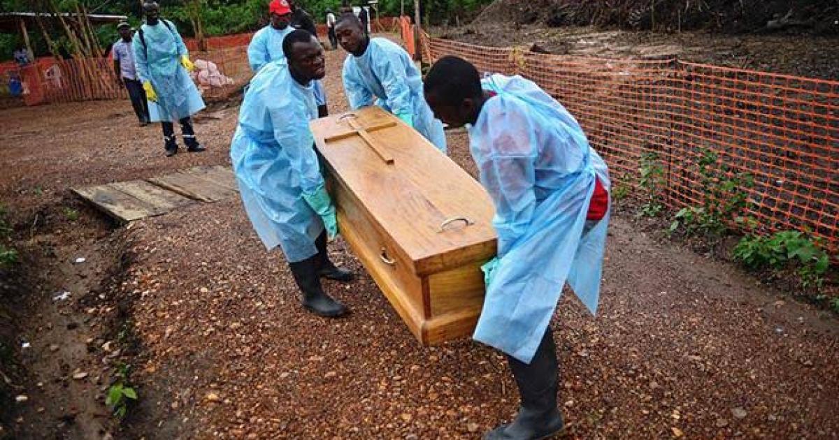 Enterrement d'une victime  d'Ebola  