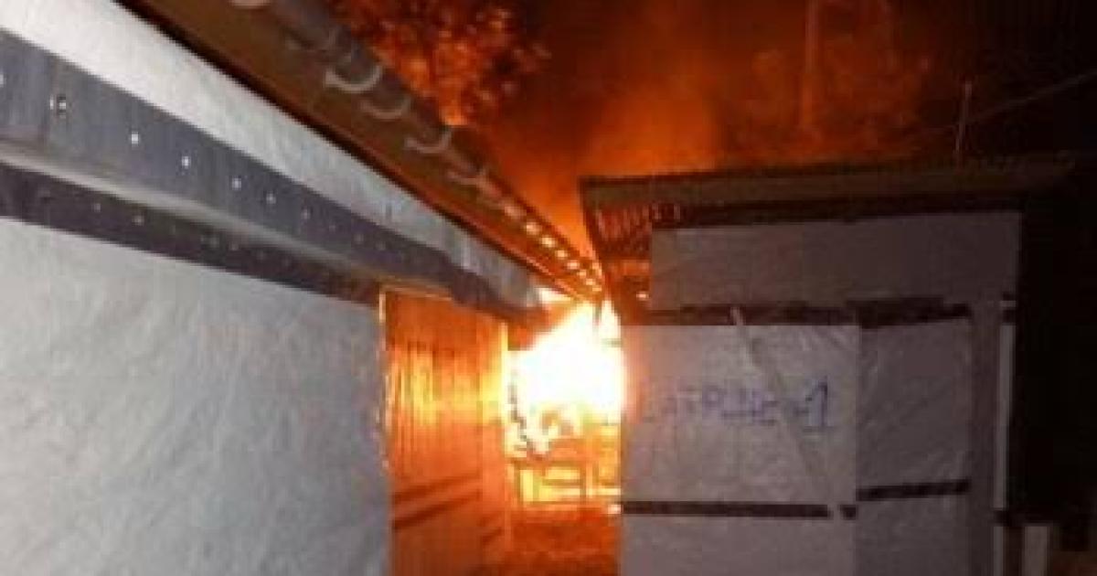 Incendie d'un CTE 