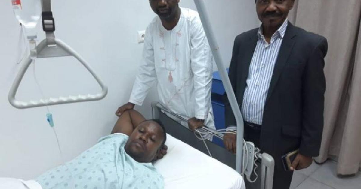 Mbemba-Kabu Tamba Samuel dans son lit d’hôpital