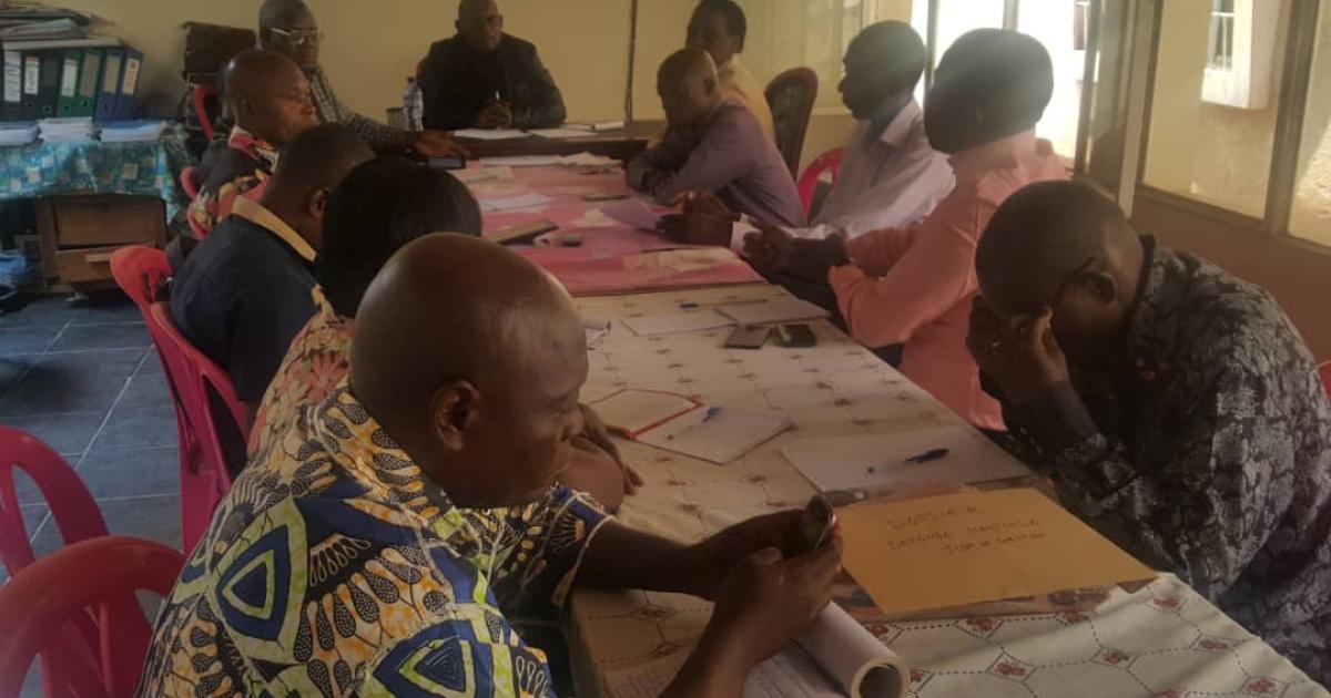 Les membres de cadre de concertation de la société civile du Kongo Central en réunion ce vendredi 12 juillet 2019