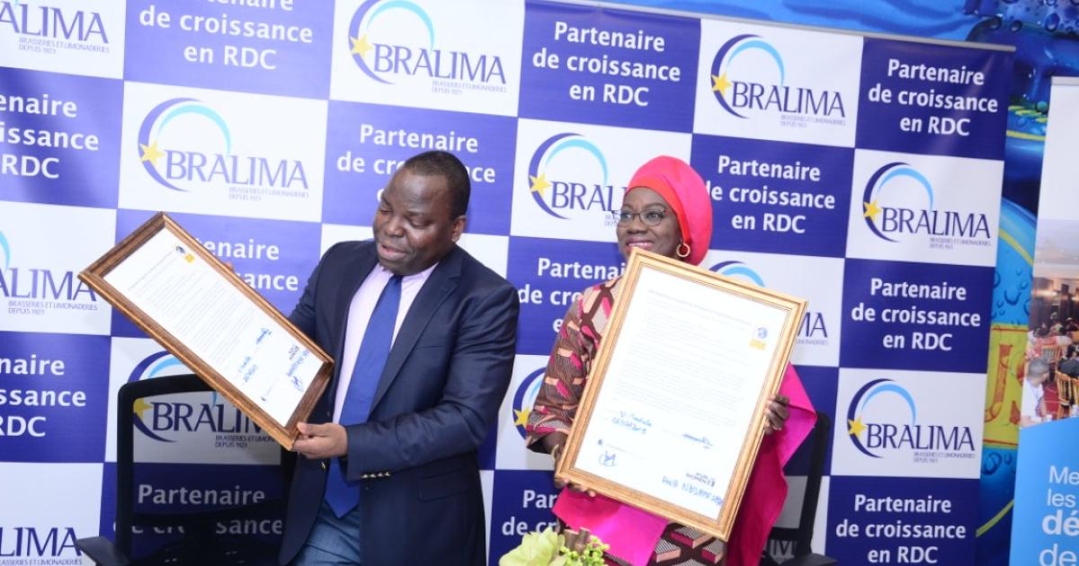 Signature de la Bralima pour les sept principes d'autonomisation de la femme