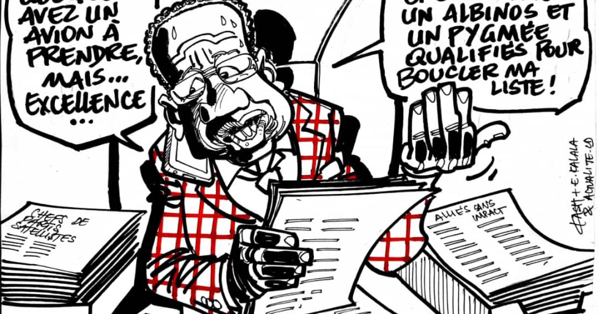 Caricature ACTUALITE.CD réalisée par Kash