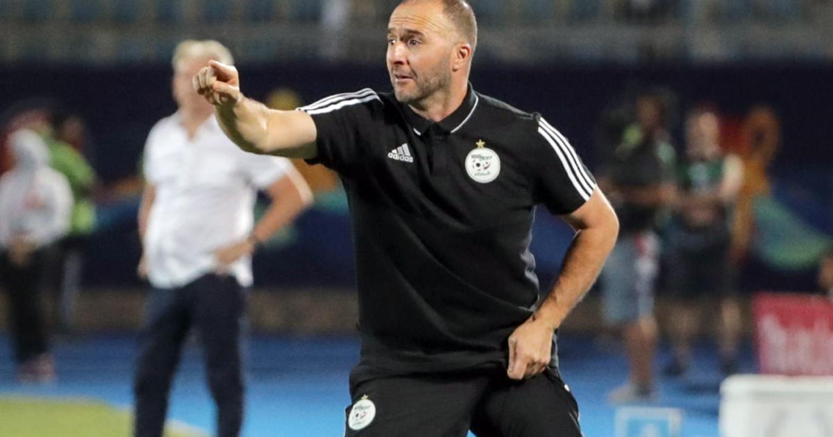 Djamel Belmadi, le sélectionneur national de l’Algérie en conférence de presse d’avant-match. 
