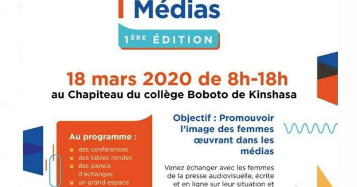 RDC : DeskFemme d'Actualite.cd sera présent à la Foire des Femmes des médias 
