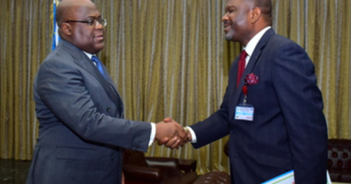 Le président Félix Tshisekedi et Martin Kabuya gouverneur déchu de la province du Kasaï-Central