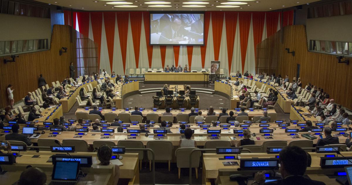 Salle de réunion de l'ONU. Photo Droits tiers
