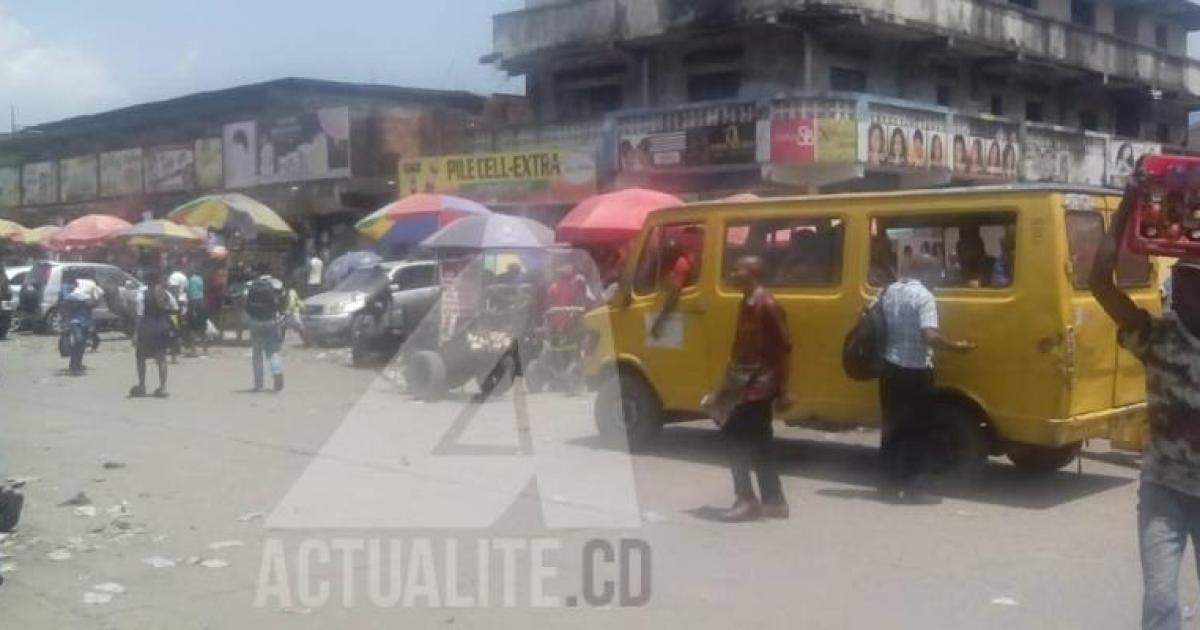 La périphérie du Marché central de Kinshasa. Ph. ACTUALITE.CD