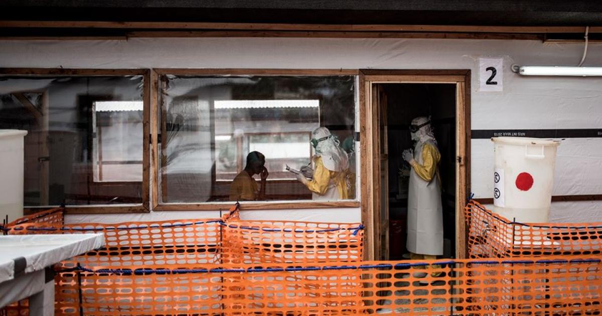 Centre de transit construit par MSF à Bunia