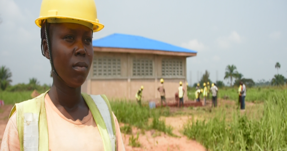 Naomie Yamba Yamba employée d'une société de construction à Kikwit