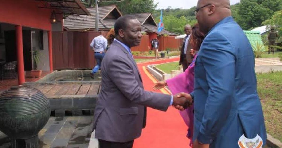 Sylvestre Ilunga Ilunkamba et Félix Tshisekedi (Photo droits tiers)