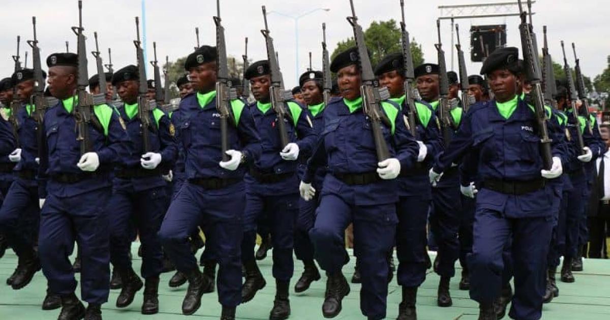 Éléments de la Police nationale Congolaise (photo droits tiers)