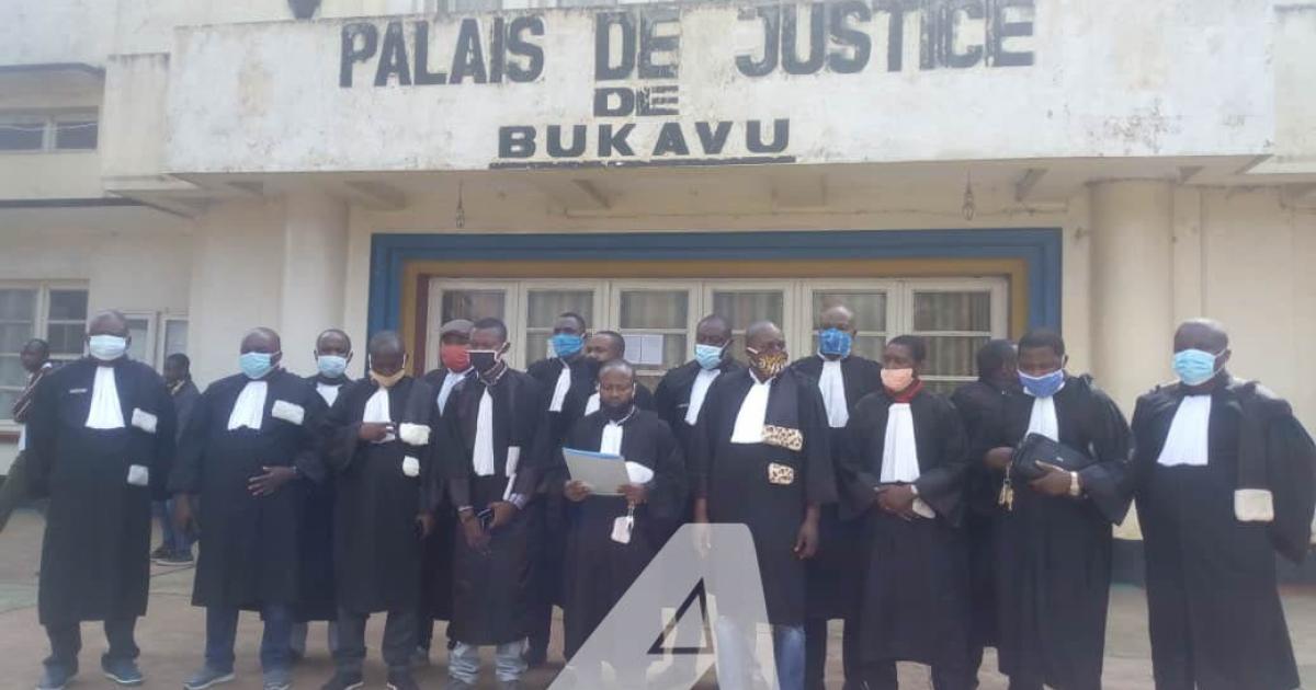 Les magistrats du SYNAMAC ressort du Sud-Kivu se prononçant contre les propositions de lois Minaku-Sakata/Ph Justin Mwamba